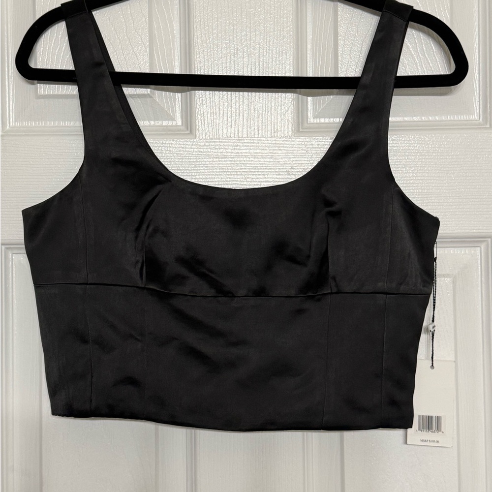 Jason Wu Sleek Black cropped Bralette S